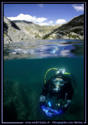 High altitude lake diving in my region, in Valais - but u... by Michel Lonfat 